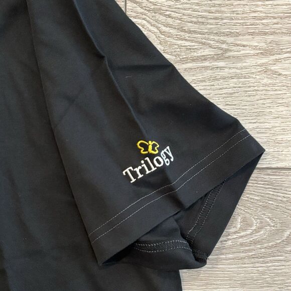 Travis Mathew Golf Polo Mens XL Prestige 77 Crenshaw Black Casual NWT Preppy - Picture 4 of 6